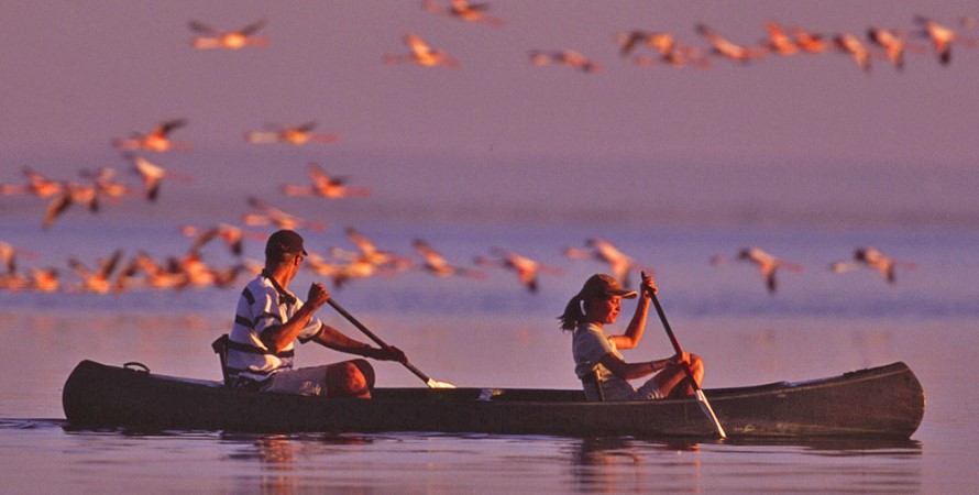 Canoe safaris in Lake Manyara National Park